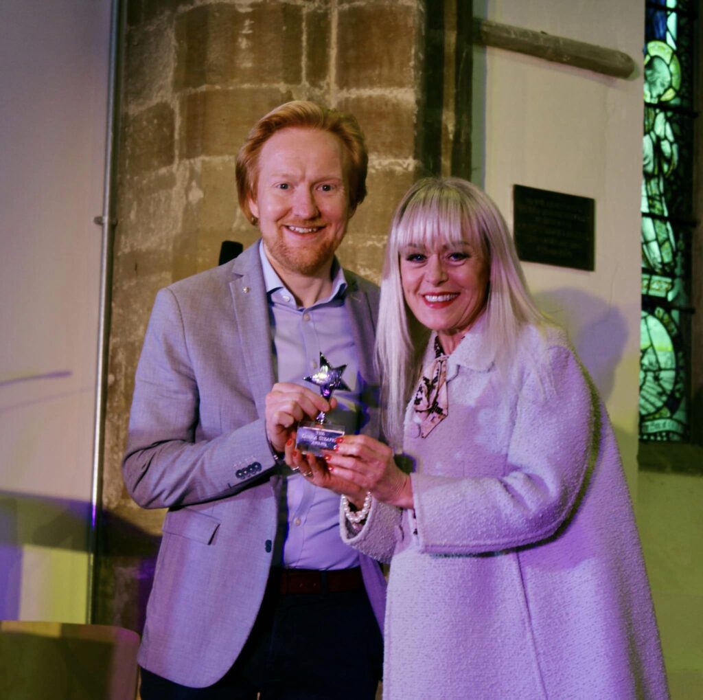 George Nolan with Tracie Bennett - The Shiela Steafel Comedy Award