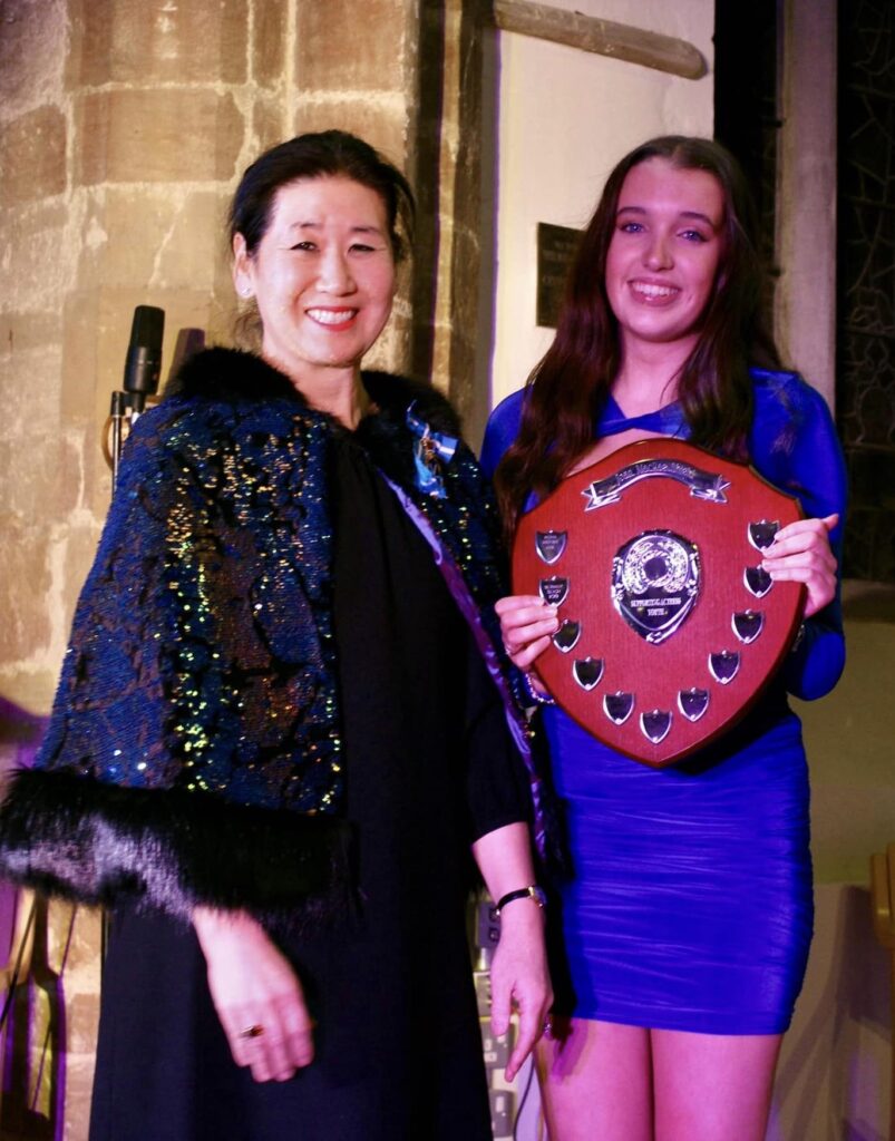 Sienna Warder with The High Sheriff of Cambridgeshire Mrs J Crompton