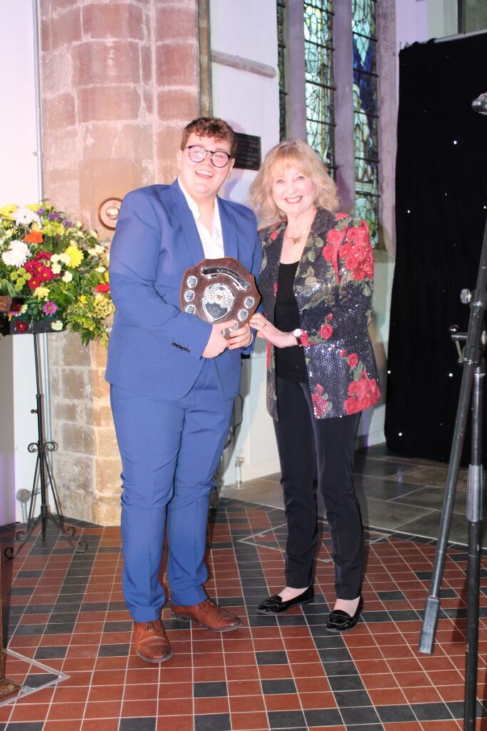 Alfie McCreadie and Viva's President, Liza Goddard