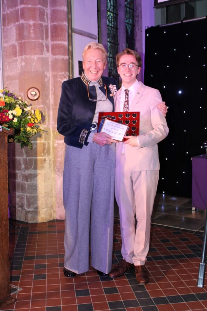 Michael Heslop and His Majesty’s Lord Lieutenant of Cambridgeshire, Mrs Julie Spence OBE QPM