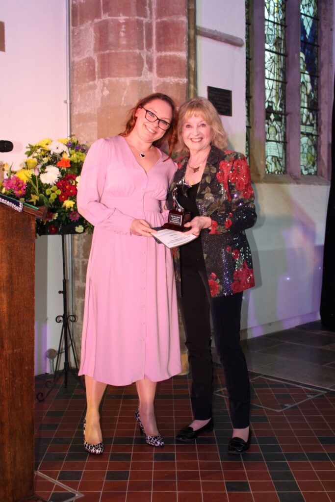 Rosie Wells and Viva's President, Liza Goddard